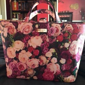 NEW WITH TAGS Kate Spade Rose Pattern Bag